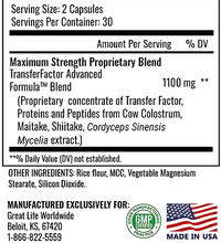 TransferFactor™ – Advanced Formula – Cellular Immune Support