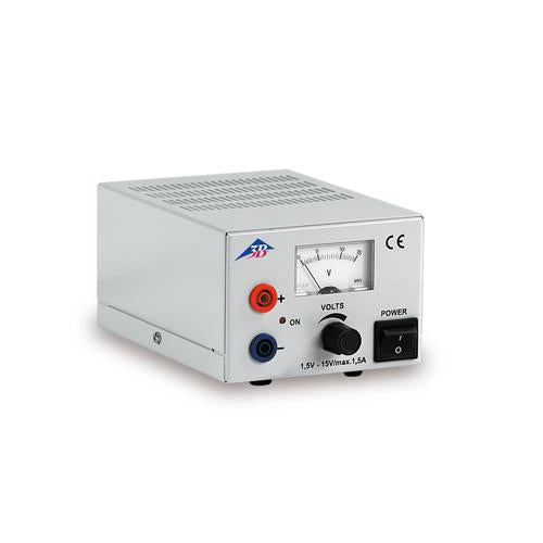 DC Power Supply 1.5-15 V, 1.5 A (230 V, 50/60 Hz)