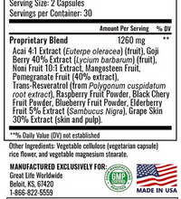 Acai Plus™ Powerful Antioxidants Fruits/Berries/Resveratrol