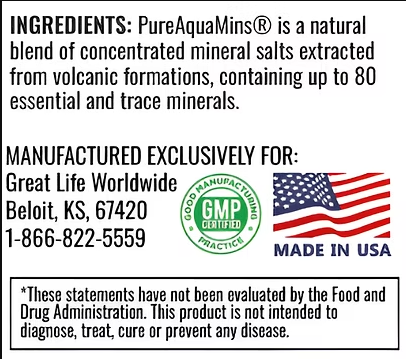 PureAquaMins® – 2 Pack Enrich Your Cells with Minerals