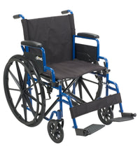Blue Streak Wheelchair with Flip Back Desk Arms