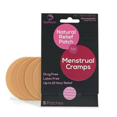GoPatch Menstrual Cramps Natural Relief Homeopathic Patch Pack of 5