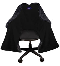 SnuggleBack - Chair Blanket - black fur