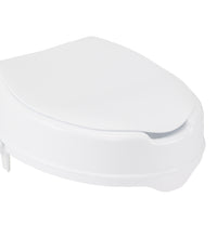 Raised Toilet Seat with Lock and Lid, Standard Seat