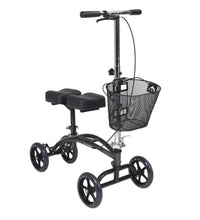 Dual Pad Steerable Knee Walker Knee Scooter with Basket, Alternative to Crutches