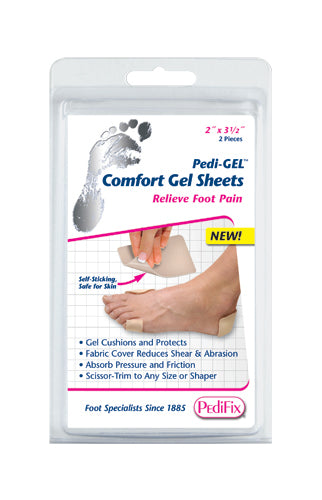 Pedi-Gel Comfort Gel Sheets 2 x3.5 (Pk/2)