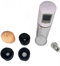 Vacu ED - Erectile Dysfunction Pump - Battery Powered Medical Grade, with Small, Medium, and Large accessories.