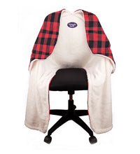 SnuggleBack - Chair Blanket - Plaid Pattern Fleece