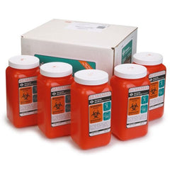 1.4 Quart Stericycle® Biohazard by Mail 5-pack