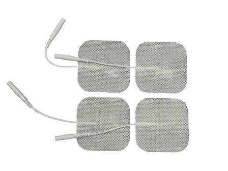 2" Round Economy White Cloth Electrodes