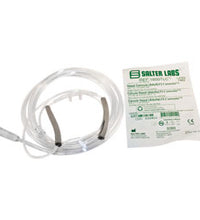 Salter Adult Nasal Cannula with E-Z Wrap Foam Cushions & 7' Supply Tubing