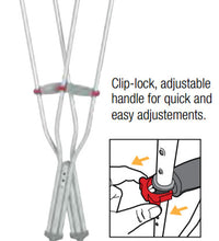 Red-Dot Aluminum Crutches