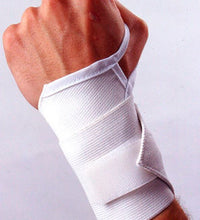 Elastic Wrist Support with Thumb Loop, White, Universal Size