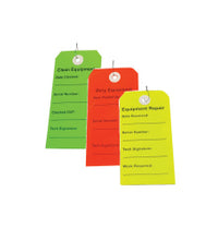 Equipment Tag Multipack (Clean, Dirty, and Repair), 750/CS