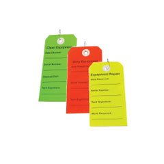 Equipment Tag Multipack (Clean, Dirty, and Repair), 750/CS