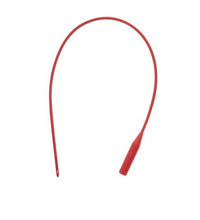 Red Rubber Latex Urethral Catheter, Male 16"