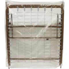 Clear Plastic Split Spring Bed Cover, 1 mil