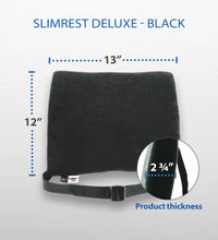 SlimRest Deluxe Lumbar Support, Black