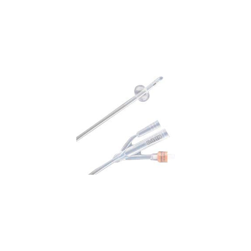 Foley Catheter, Infection Control, 100% Silicone, 10 mL