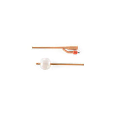 Infection Control 3-Way Red Latex Foley Catheter, 30 mL, 18 Fr