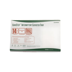 Surestep™ Intermittent Catheter Tray, Preconnected Drainage Bag, PVC