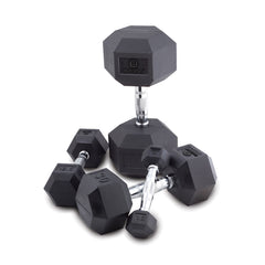 Rubber Encased Hex Dumbbells