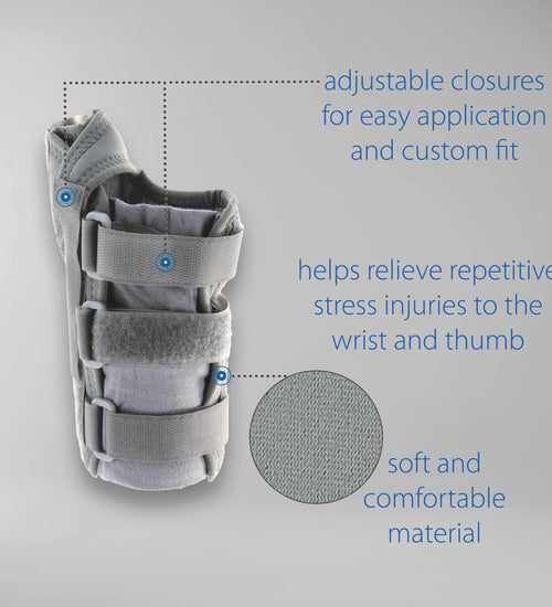The Swede-O® Thermal Vent® Carpal Tunnel Brace with Thumb Spica