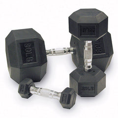 Rubber Coated Hex Dumbbell