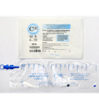 Cure Medical Closed System Catheter, Straight Tip