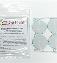 2" Round Electrodes, White Foam Topping, High Quality, Premium Gel Electrodes