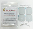 2" Square White Foam Topped, High Quality, Premium Gel Electrodes