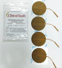 2.75" Round Tan Cloth Topped Electrodes, 4pcs per package