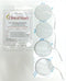 2.75" Round White Foam Topped Electrodes, 4pcs per package