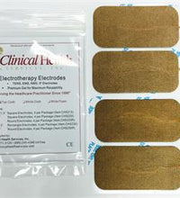 2"x4" High Quality, Tan Cloth Electrodes, 4pcs per package