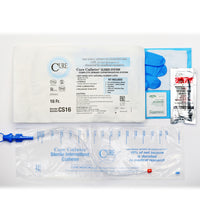 Cure Medical Closed System Catheter, Straight Tip