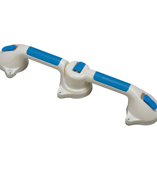 Healthsmart Chrome Suction Cup Grab Bar with Bactix