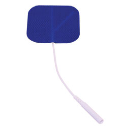 Self-Adhesive Electrodes, 2" x 2" Blue Cloth in Poly Bag