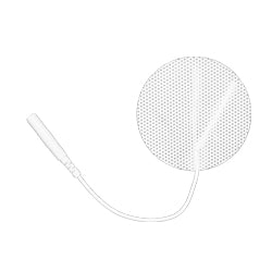Self-Adhesive Electrodes, 2" Round White Cloth, Foil Pouch