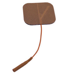 Self-Adhesive Electrodes, 2" x 2" Tan Cloth with Tyco Gel