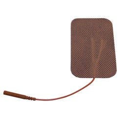 Self-Adhesive Electrodes, 2" x 3.5" Tan Cloth with Tyco Gel, Foil Bag