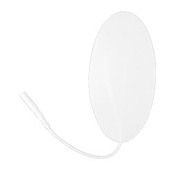 Self-Adhesive Electrodes, 2" x 4" White Foam Oval, Foil Pouch