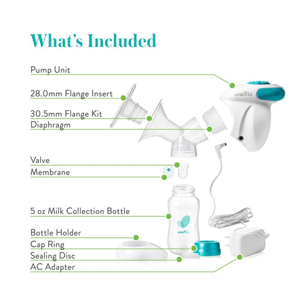 evenflo bottle cap rings & sealing discs Advanced Single Electric Breast Pump