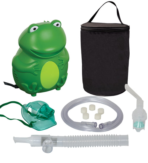 Roscoe Frog Nebulizer with Disposable Neb Kit, TruNeb Kit and Carrying Bag