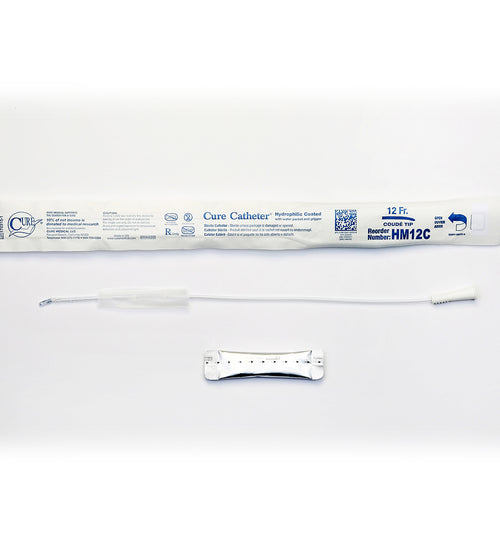 Cure Medical Hydrophilic Coudé Catheter – Male 16"