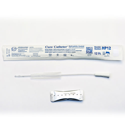 Hydrophilic Cure Catheter® – Pediatric 10" Straight Tip