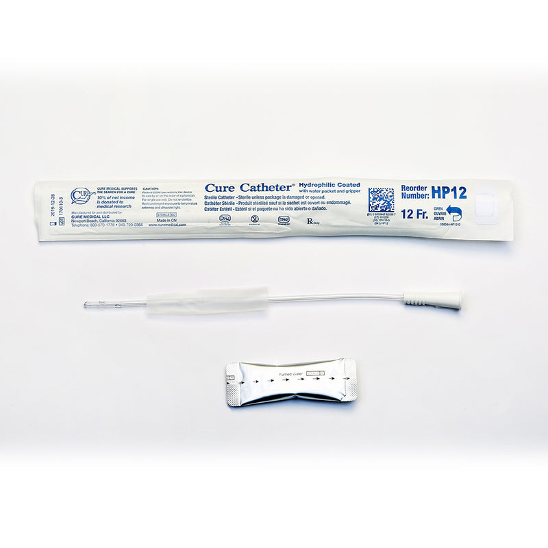Hydrophilic Cure Catheter® – Pediatric 10" Straight Tip