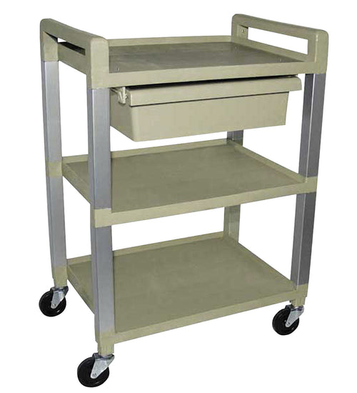 3 Shelf Poly Utility Cart