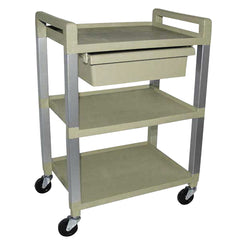 3 Shelf Poly Utility Cart