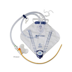 Dover™ Hydrogel Coated Latex Foley Tray, 14 Fr/Ch (4.7 mm), 5 mL Catheter Pre-connected to 2000 mL Drainage Bag with Needless Sampling