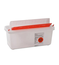Sharps Container with Mailbox-Style Lid